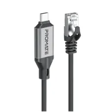 Кабель Promate USB Type-C - RJ-45, 5 м, Black (clink-rj45)