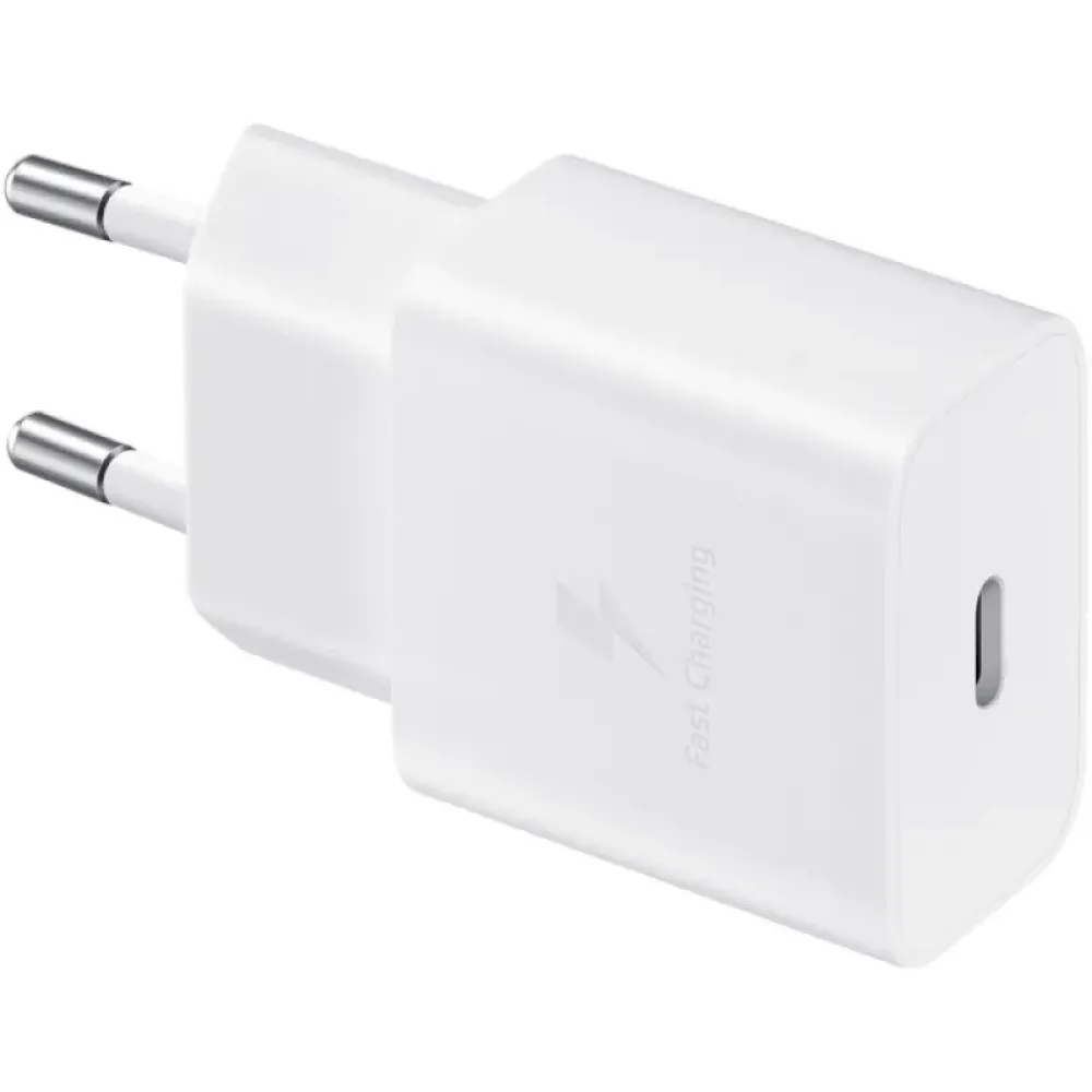 Мережевий зарядний пристрій Samsung EP-T1510N White, 1хUSB Type-C, 15W