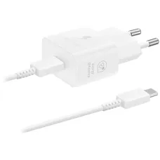 Мережевий зарядний пристрій Samsung EP-T2510XWEGEU White, 25W + кабель USB Type-C