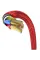 Кабель Baseus Iridescent Lamp Mobile Game USB3.1-Lightning 1.5A, 2м, Red (CAL7C-B09)