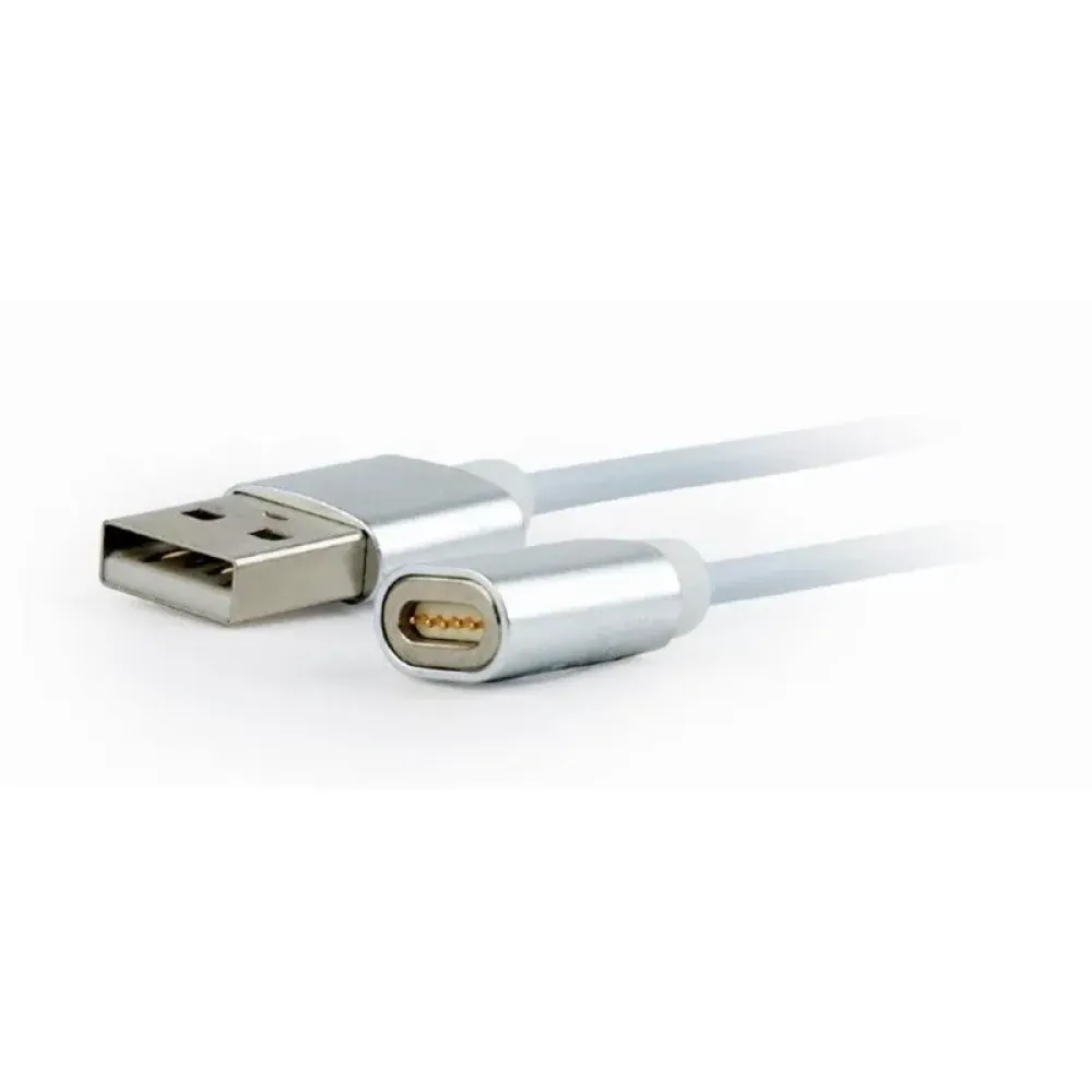 Кабель Cablexpert USB - Lightning + micro USB + USB Type-C (M/M), 1 м, сріблястий