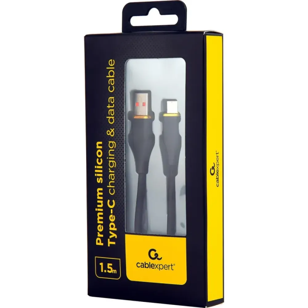 Кабель Cablexpert USB - USB Type-C (M/M), 2.1 A, 1.5 м, Black