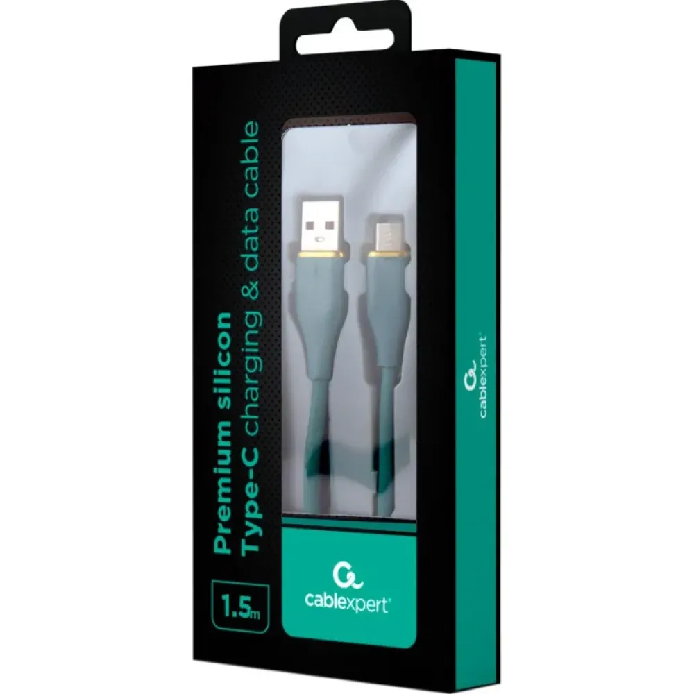 Кабель Cablexpert USB - USB Type-C (M/M), 2.1 A, 1.5 м, Green