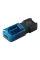 Флеш-накопичувач USB3.2 128GB Type-C Kingston DataTraveler 80 M Blue/Black (DT80M/128GB)