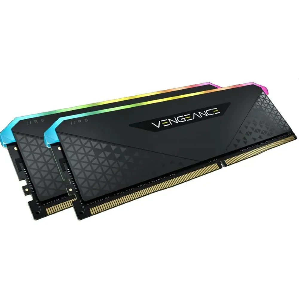 Модуль пам'яті DDR4 2x8GB/3200 Corsair Vengeance RGB RS Black