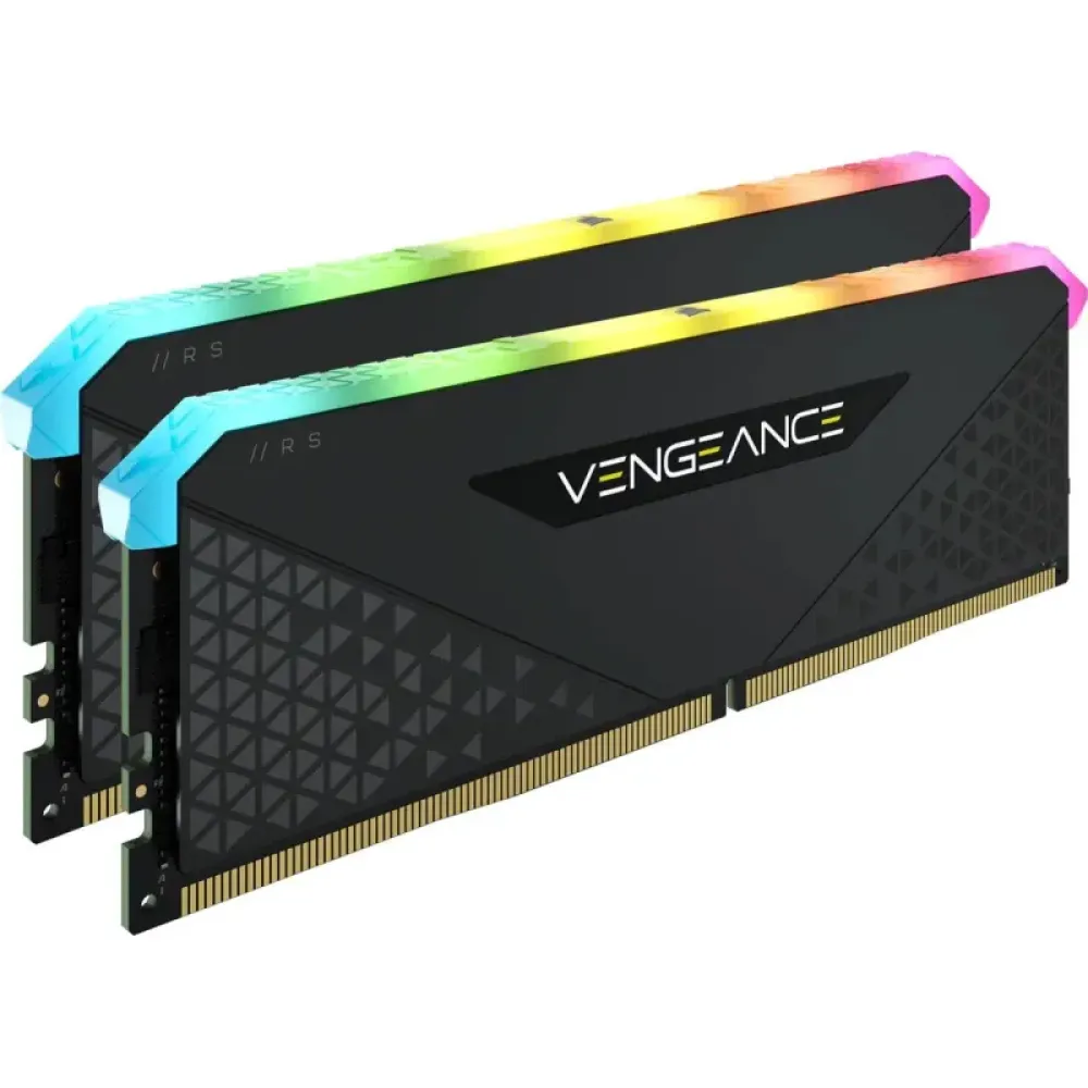 Модуль пам'яті DDR4 2x8GB/3200 Corsair Vengeance RGB RS Black