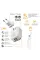 Мережевий зарядний пристрій Intaleo TCG242 (2USB, 2.4A) White + кабель Lightning