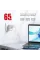 Мережевий зарядний пристрій Intaleo TCG65GAN 2USB-C PD+USB-A QC 3.0 White