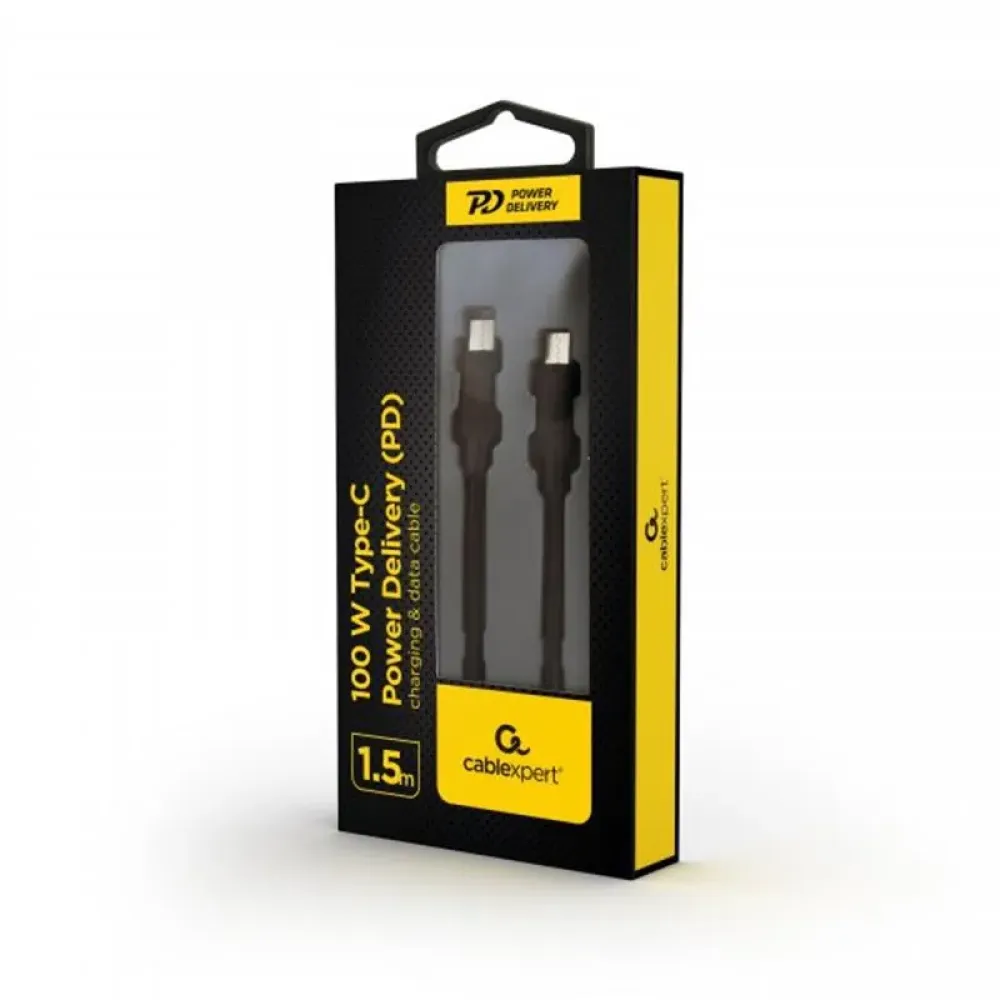 Cablexpert USB Type-C - USB Type-C (M/M), 1.5 м, Black