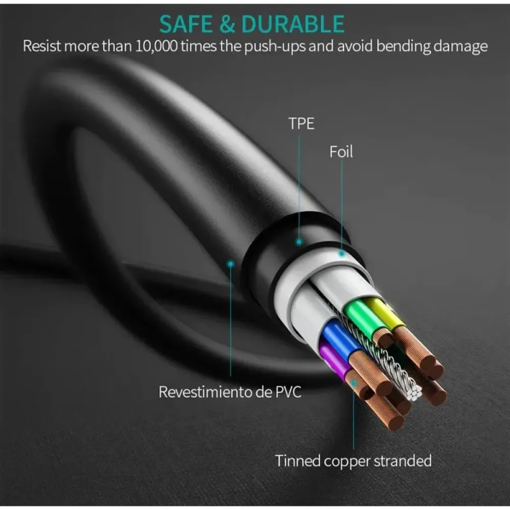 Кабель Choetech USB Type-C - USB TypeC (M/M), 0.5 м, Black (CC0001)