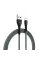 Кабель ColorWay USB - Lightning (M/M), braided cloth, 3 А, 1 м, Gray (CW-CBUL041-GR)