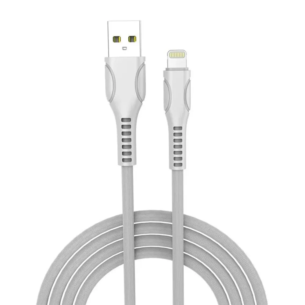Кабель ColorWay USB - Lightning (M/M), line-drawing, 2.4 А, 1 м, White (CW-CBUL027-WH)