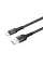 Кабель ColorWay USB - Lightning (M/M), nylon, 2.4 А, 1 м, Black (CW-CBUL045-BK)