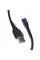Кабель ColorWay USB - Lightning (M/M), PVC + Led, 2.4 А, 1 м, Black (CW-CBUL034-BK)