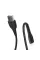 Кабель ColorWay USB - Lightning (M/M), PVC + Led, 2.4 А, 1 м, Black (CW-CBUL034-BK)