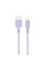 Кабель ColorWay USB - Lightning (M/M), soft silicone, 2.4 А, 1 м, Purple (CW-CBUL044-PU)