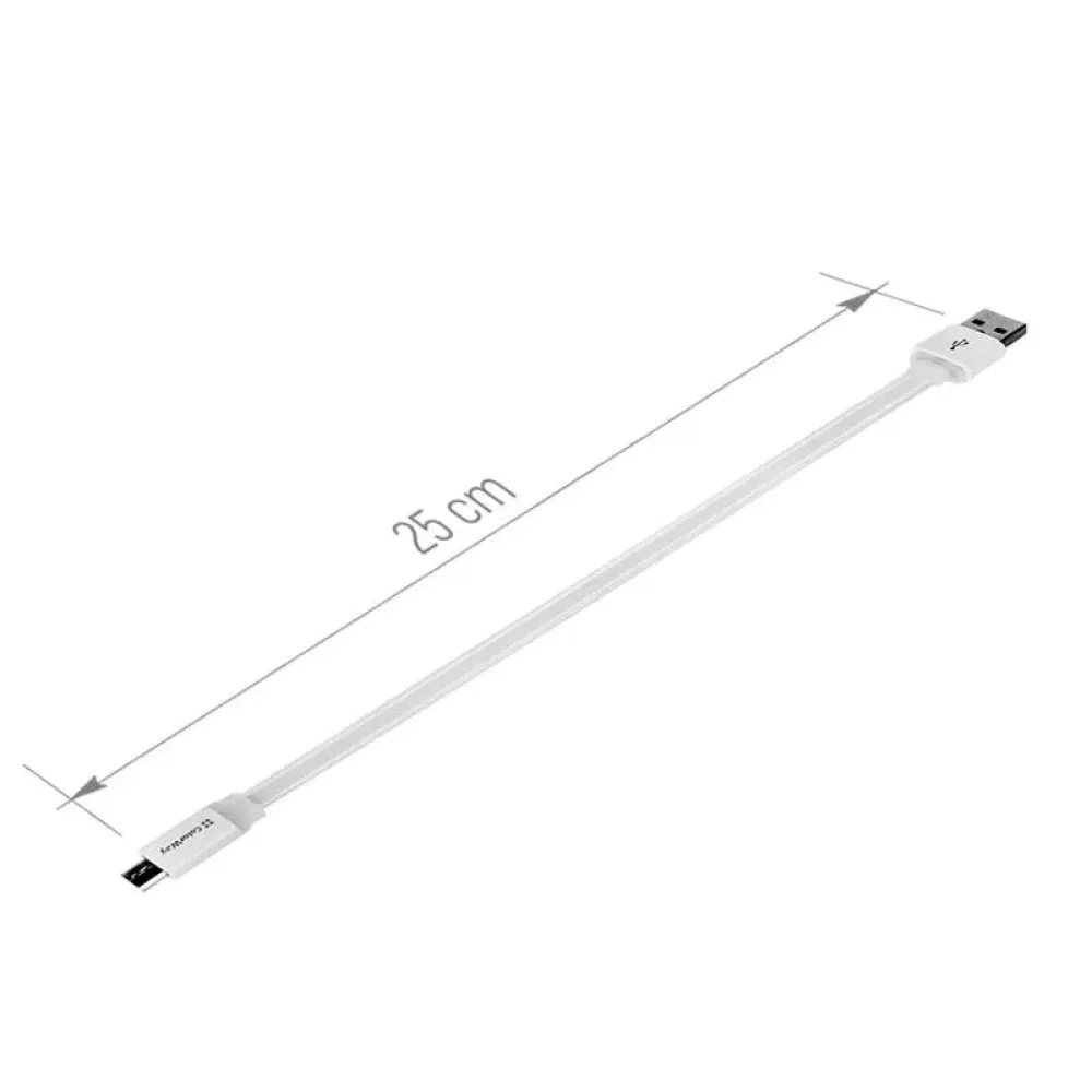 Кабель ColorWay USB - micro USB (M/M), 0.25 м, White
