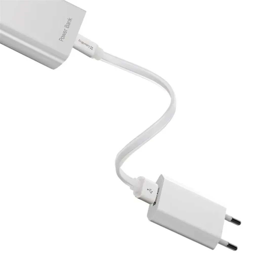 Кабель ColorWay USB - micro USB (M/M), 0.25 м, White