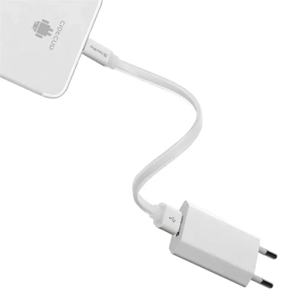 Кабель ColorWay USB - micro USB (M/M), 0.25 м, White