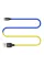 Кабель ColorWay USB - micro USB (M/M), 2.4 А, 1 м, Blue/Yellow (CW-CBUM052-BLY)