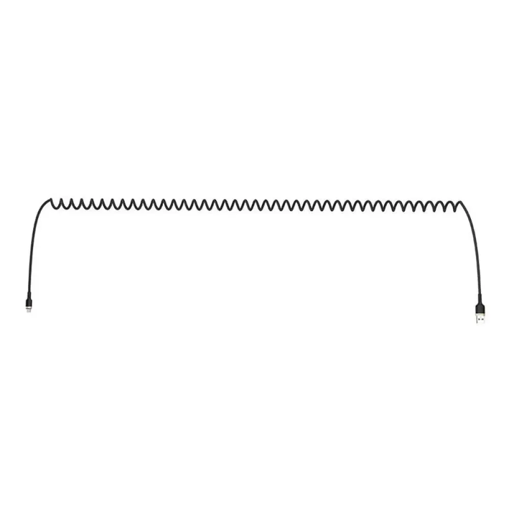 Кабель ColorWay USB - micro USB (M/M), spiral, 2.4 А, 1 м, Black