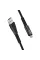 Кабель ColorWay USB - micro USB (M/M), Zinc Alloy + Led, 2.4 А, 1 м, Black