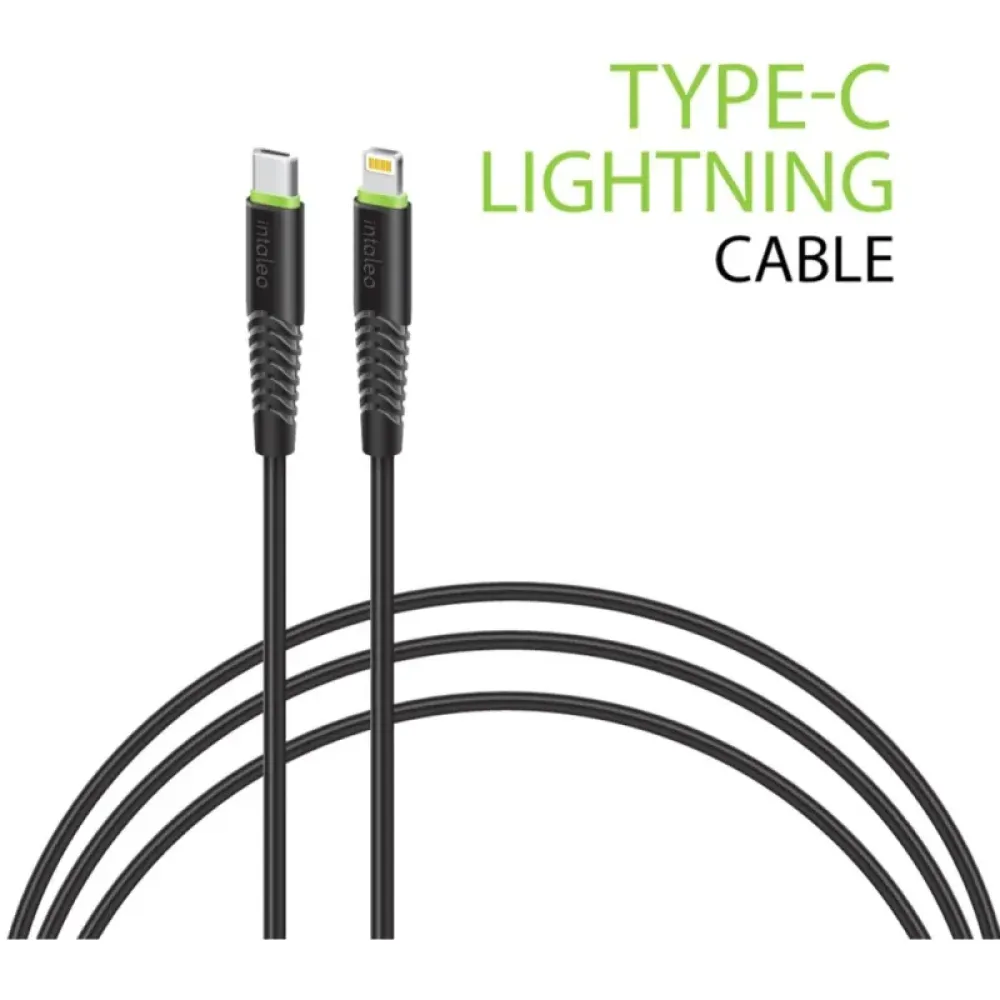 Кабель Intaleo CBFLEXTL1 USB Type-C - Lightning (M/M), 1.2 м, Black