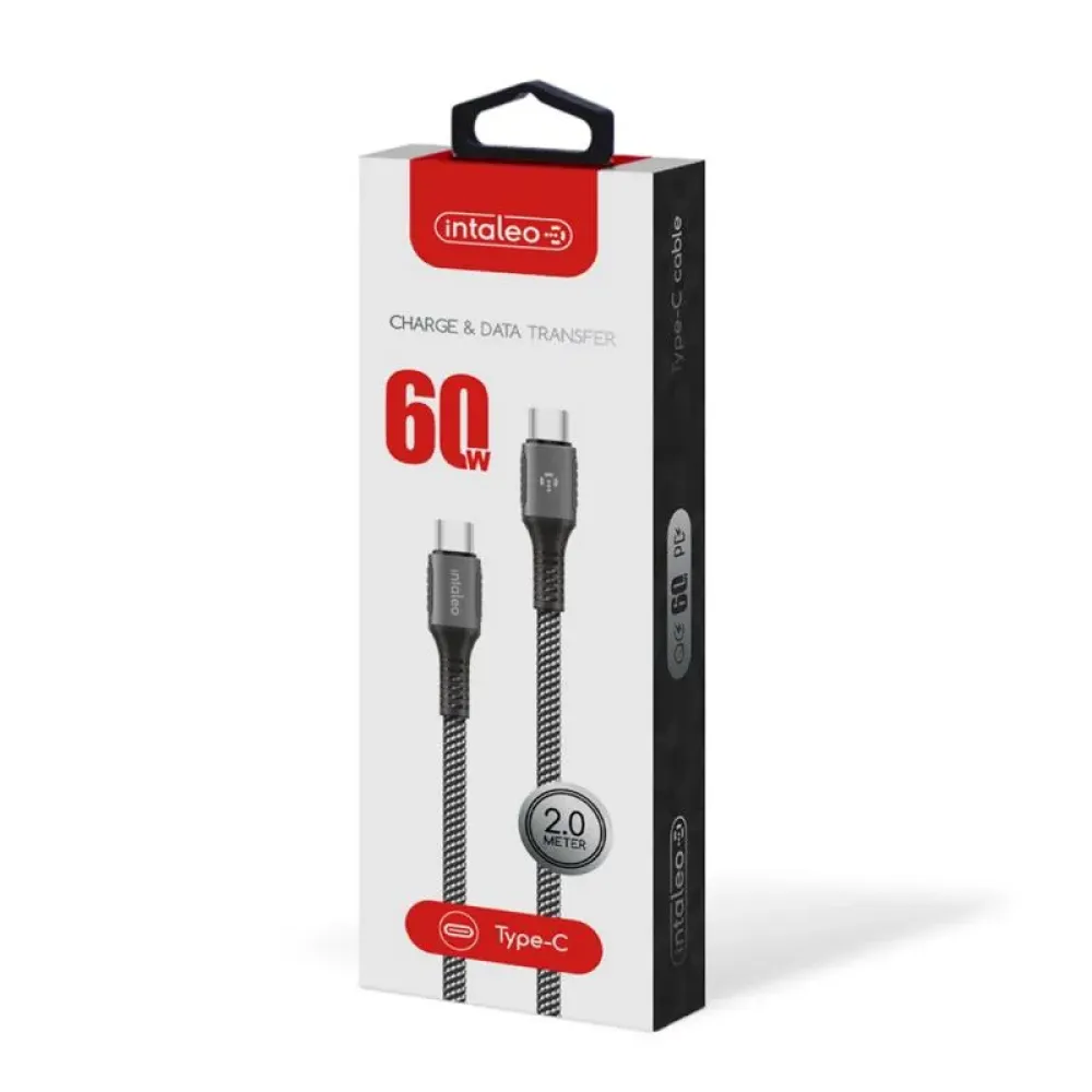 Кабель Intaleo CBGPD60WTT2 USB Type-C - USB Type-C