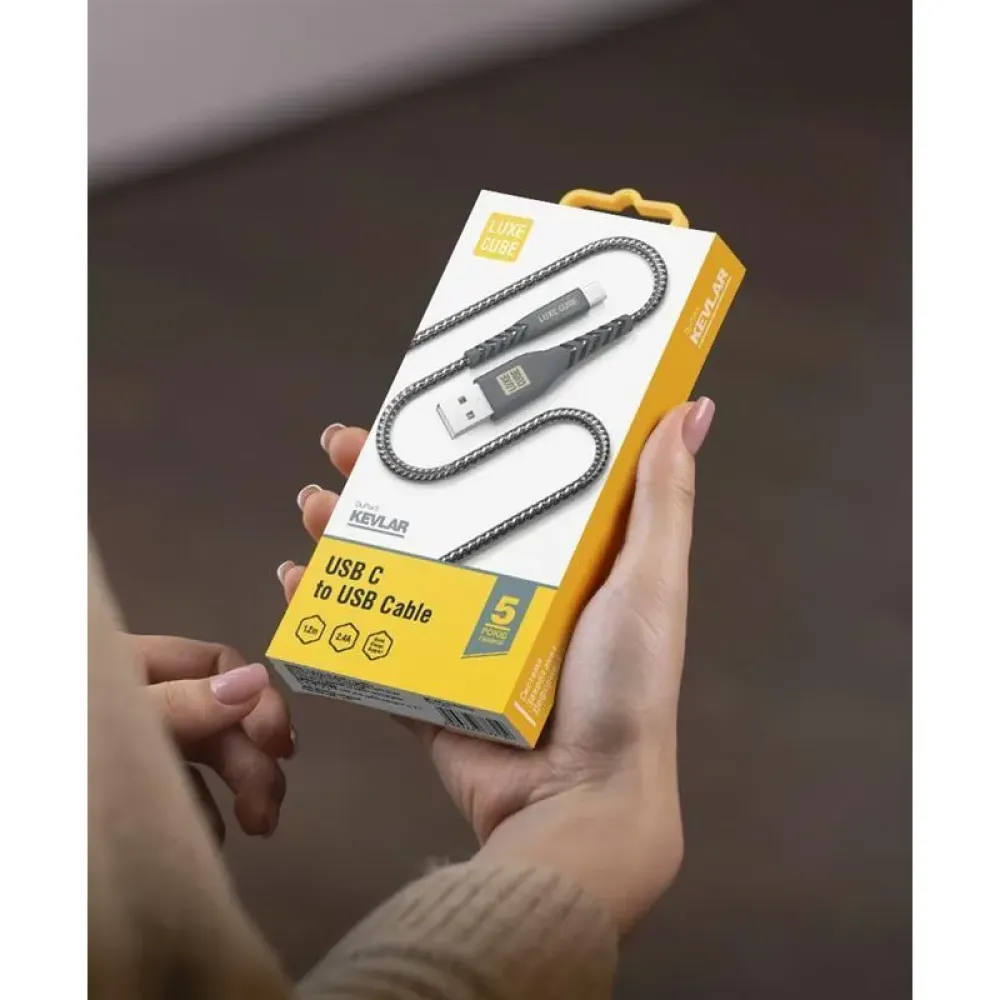 Кабель Luxe Cube Kevlar USB - USB Type-C