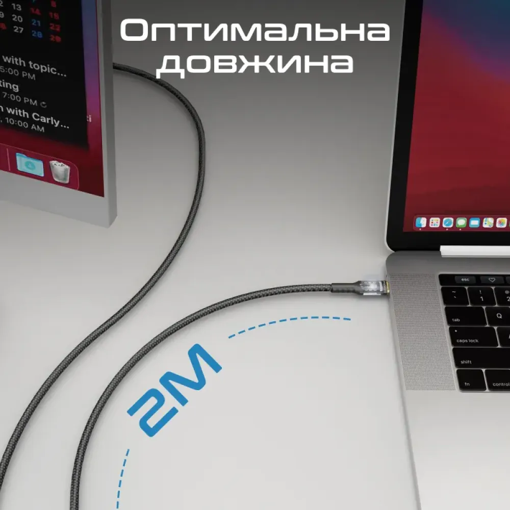 Кабель Promate USB Type-C - USB Type-C Lucidline-CC200 Black