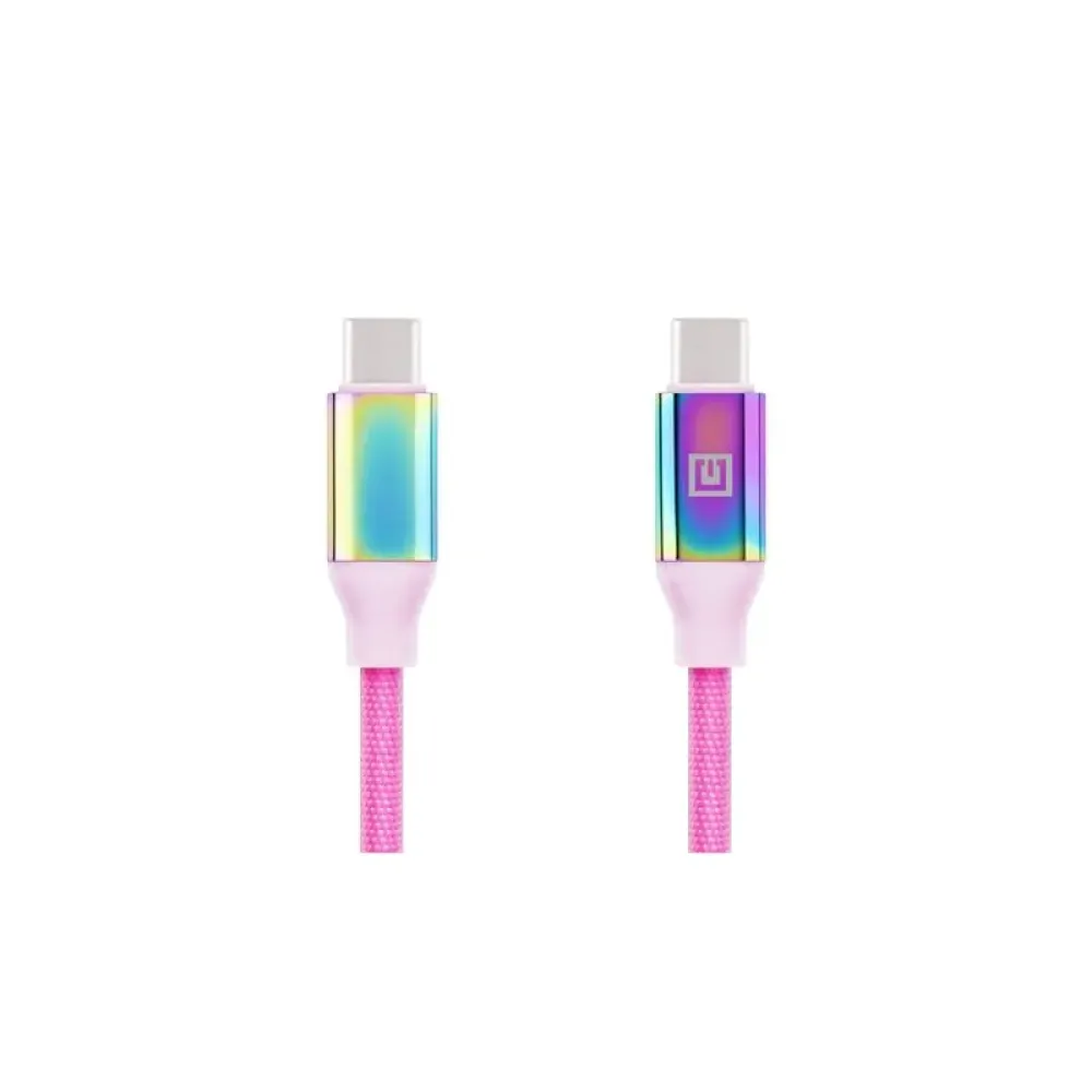 Кабель REAL-EL Premium USB Type-C - USB Type-C (M/M), 1 м, Rainbow