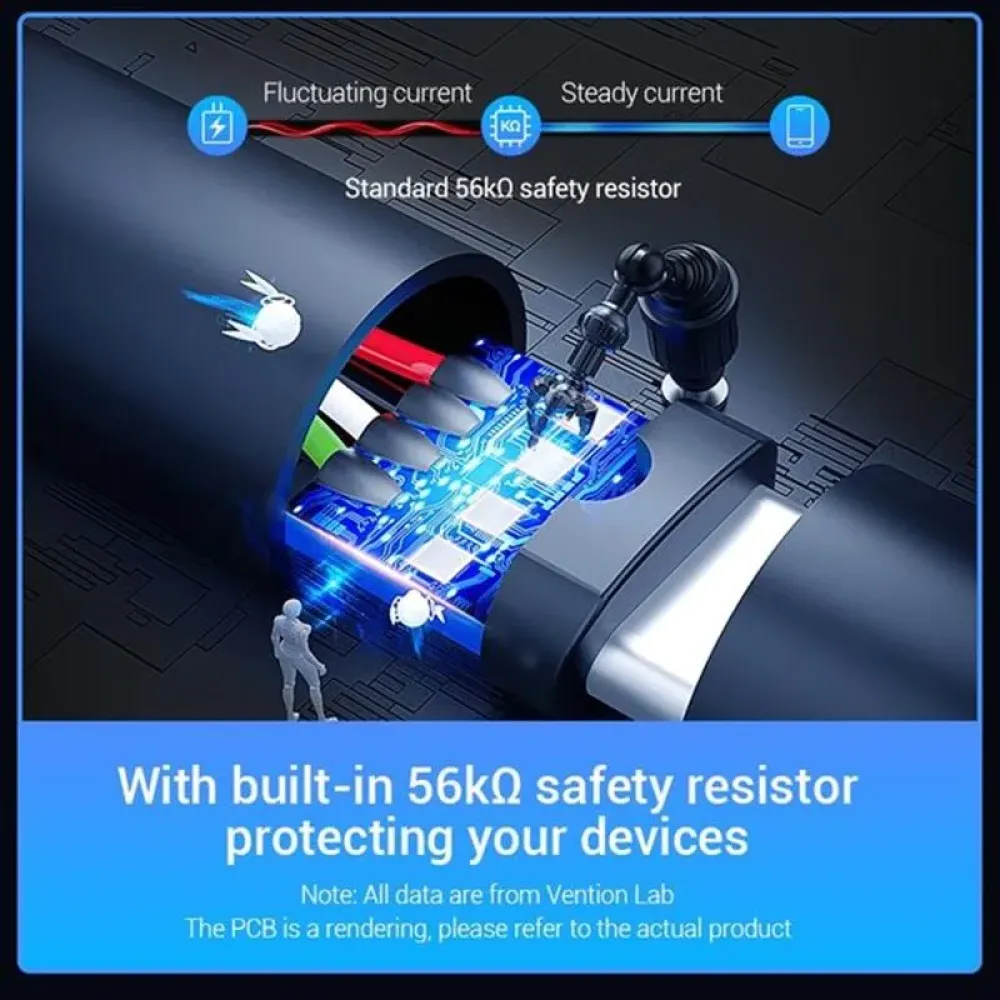 Кабель Vention USB Type-C - USB (M/M), 2 м, Black (COKBH)