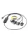Кабель Viewcon USB - 4хCOM (M/M), (9+25pin), 1.4 м, Black (VE671)