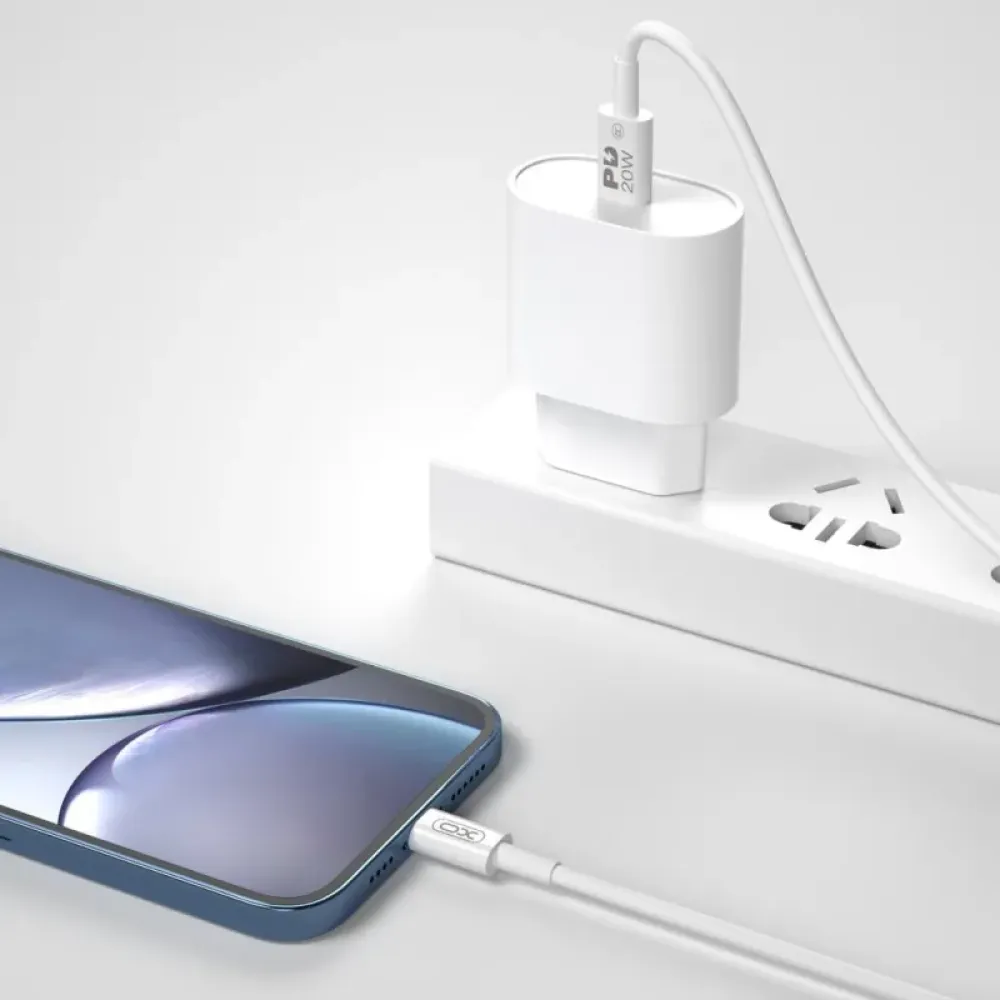 Кабель XO NBQ189A USB Type-C - Lightning (M/M), 1 м, White