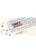 Клавіатура бездротова Motospeed SK66 Gateron Red Hot Swap White