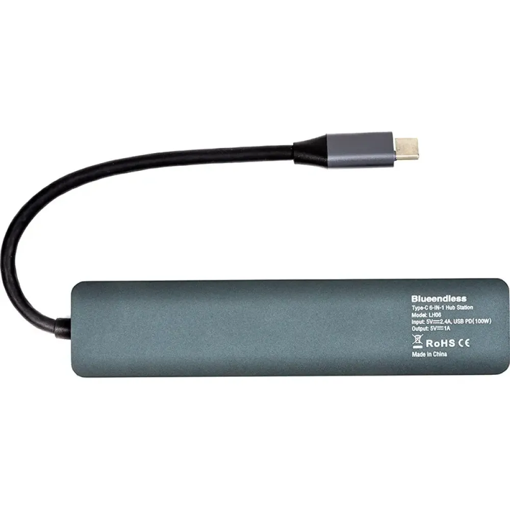 Концентратор USB Type-C Blueendless Space Grey (CA913909)