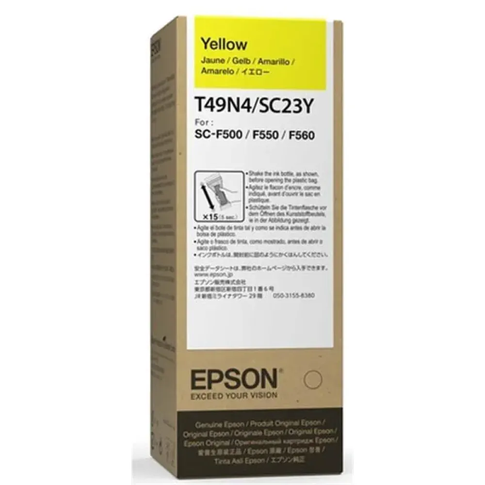 Контейнер з чорнилом EPSON SC-F500 (T49N4) (C13T49N400) Yellow