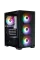 Корпус 1stPlayer X2-M-BK-4F7 Black без БЖ