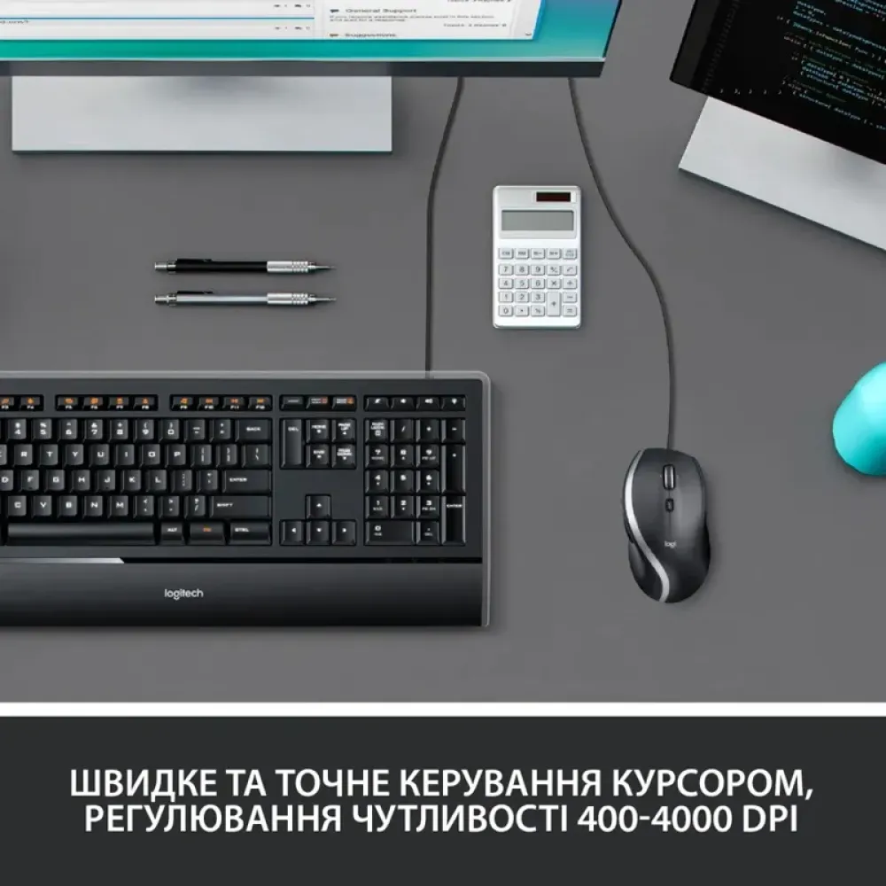 Миша Logitech Advanced Corded Mouse M500s Black