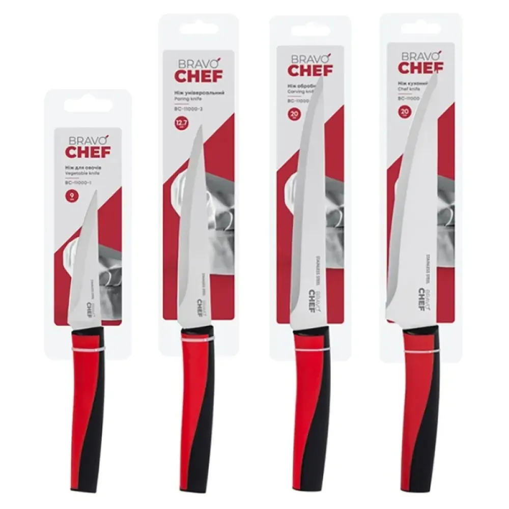 Ніж Bravo Chef  BC-11000-4 кухарський 20 см у блістері