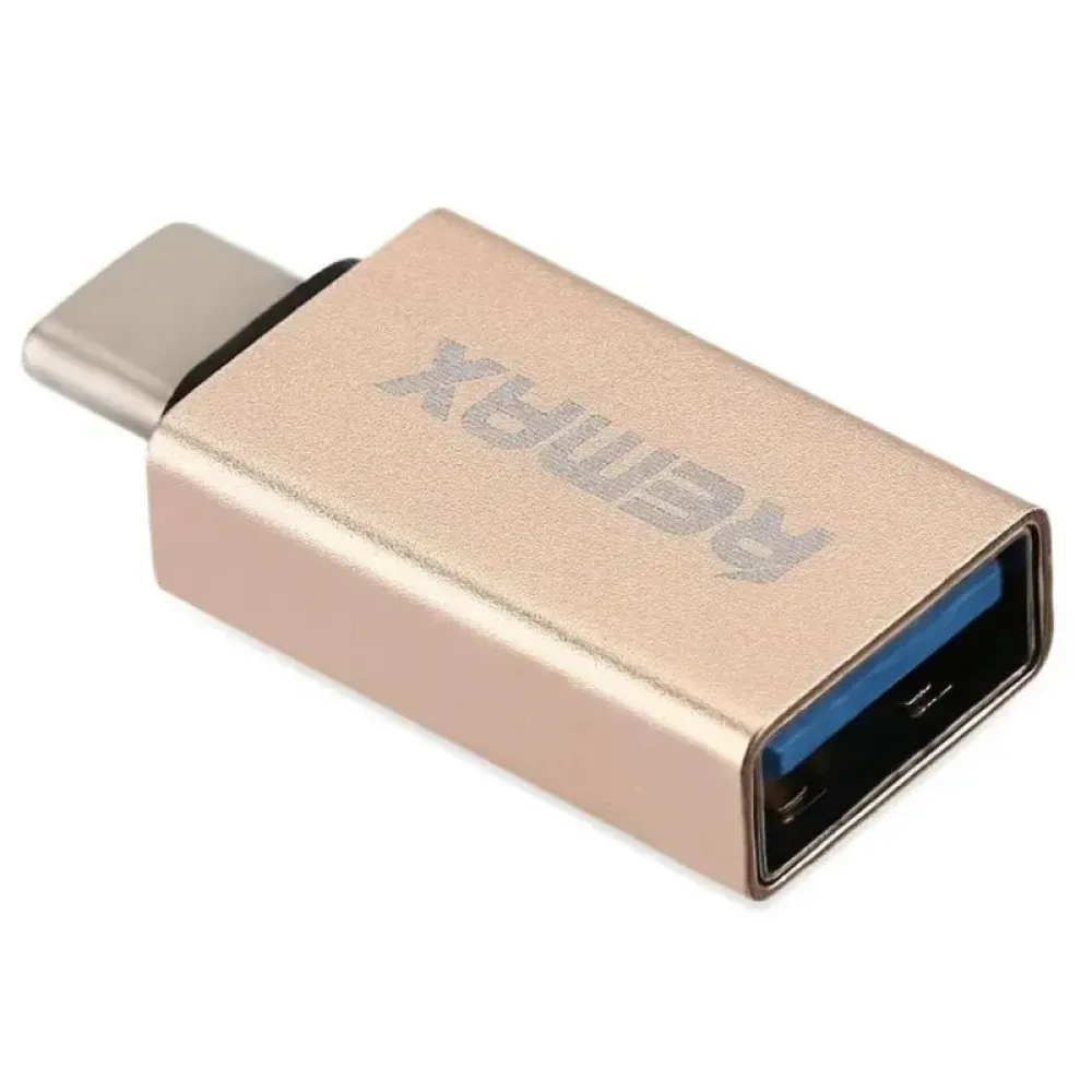 Адаптер Remax Glance USB-USB Type-C RA-OTG1 Gold