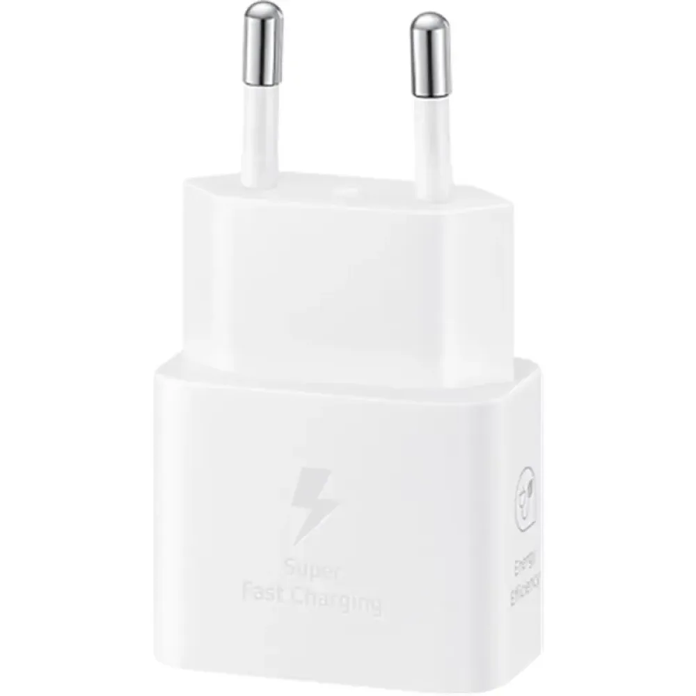 Мережевий зарядний пристрій Samsung EP-T2510XWEGEU White, 25W + кабель USB Type-C