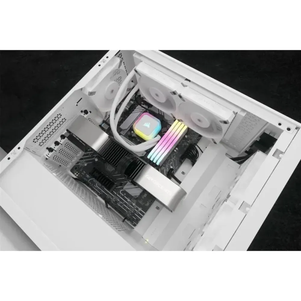 Corsair iCUE H100i RGB Elite Liquid CPU Cooler White (CW-9060078-WW)