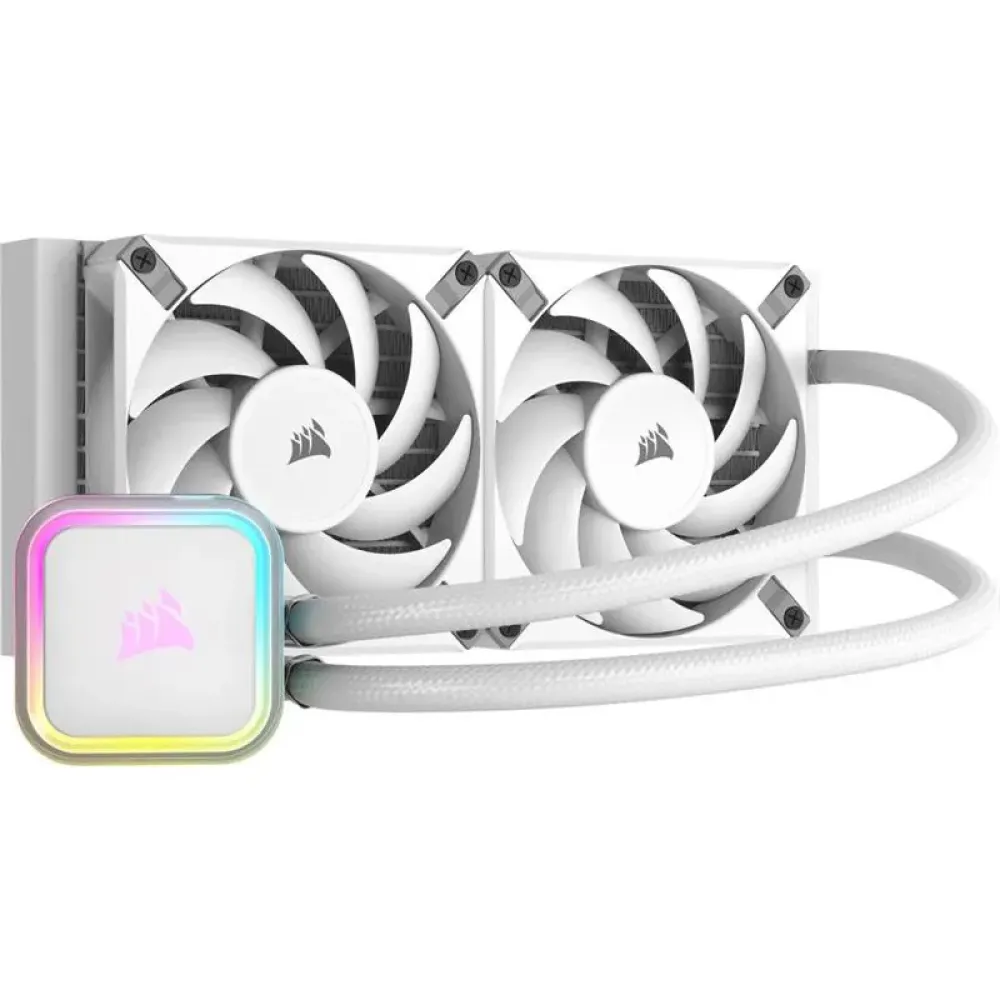 Corsair iCUE H100i RGB Elite Liquid CPU Cooler White (CW-9060078-WW)