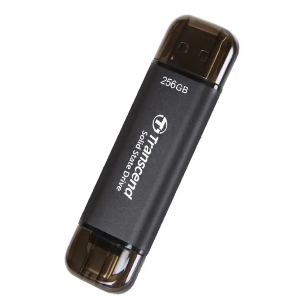 SSD накопичувач Transcend ESD310C 256GB USB Type C/A Gray