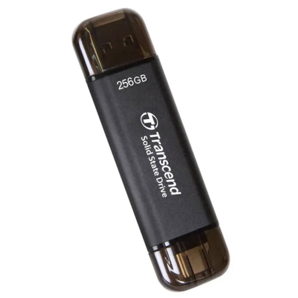 SSD накопичувач Transcend ESD310C 256GB USB Type C/A Gray