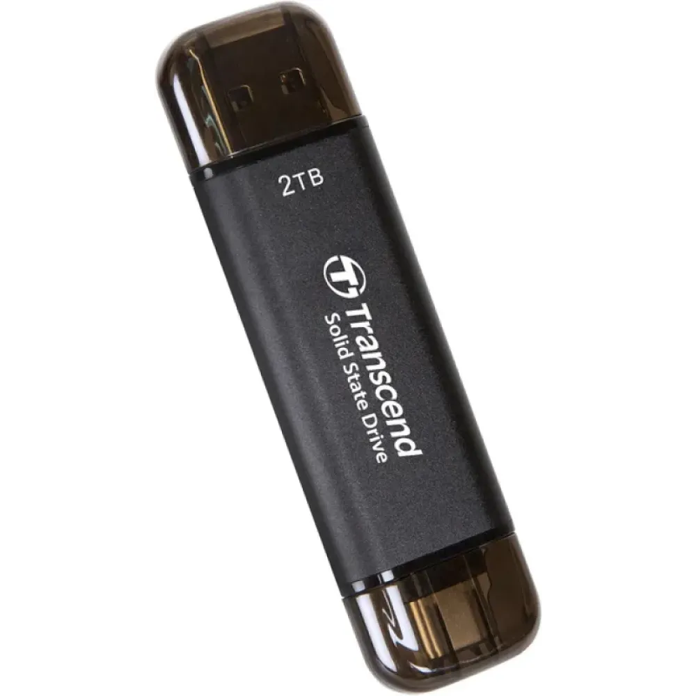 SSD накопичувач Transcend ESD310C 2TB USB Type C/A Gray