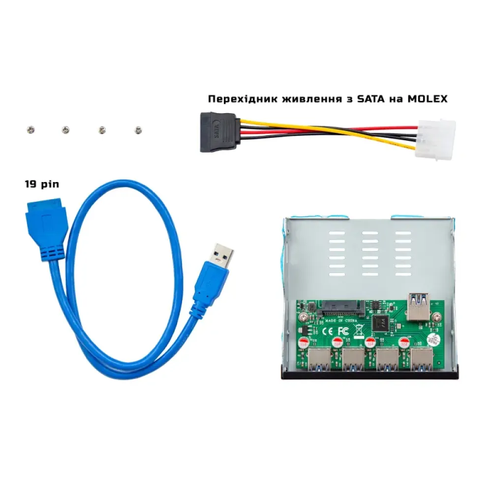 USB-хаб Frime USB 3.1 4 x Type A VL820 Black