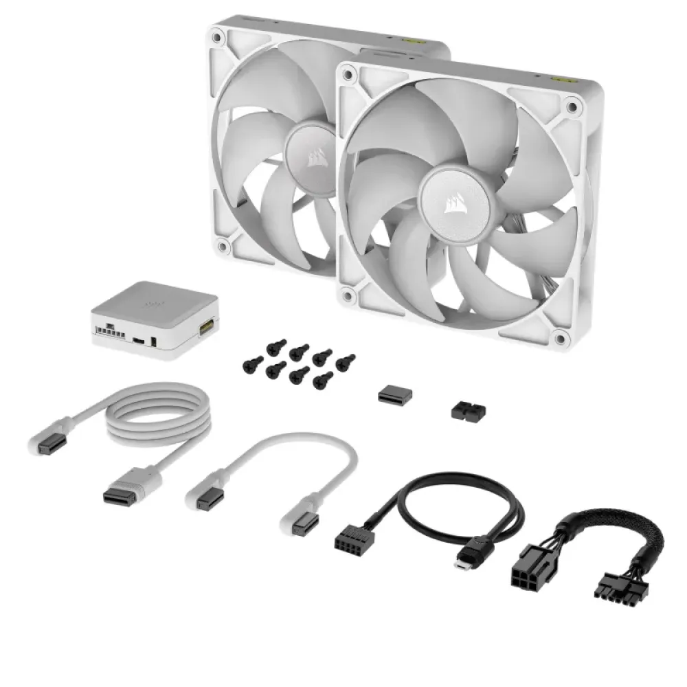 Вентилятор Corsair iCUE Link RX140 RGB PWM White Dual Pack
