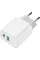 Мережевий зарядний пристрій XO L64 (1USB-C, 1USB, 3А) PD, QC 3.0 White